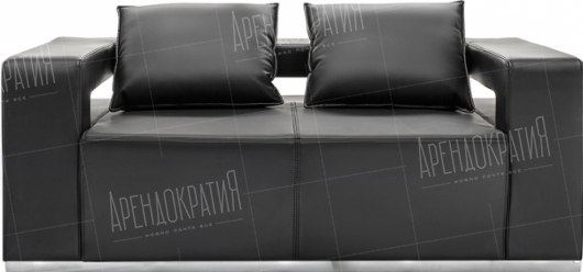 Двухместный диван Hi-Tech Black в аренду