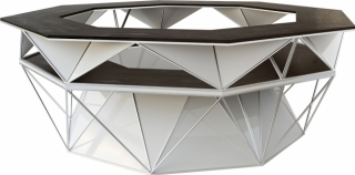 Hexagon Ring White