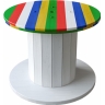 Банкетный стол-катушка Coloured в аренду