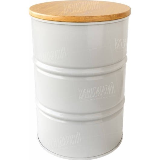 Фуршетный стол Barrel White в аренду