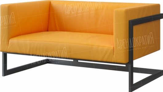 Двухместный диван Andrian Orange в аренду