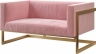 Двухместный диван Andrian Pink в аренду