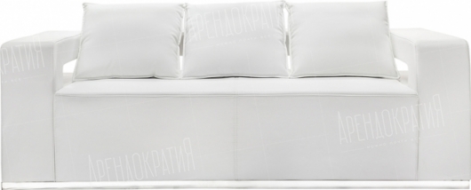 Трехместный диван Hi-Tech White в аренду