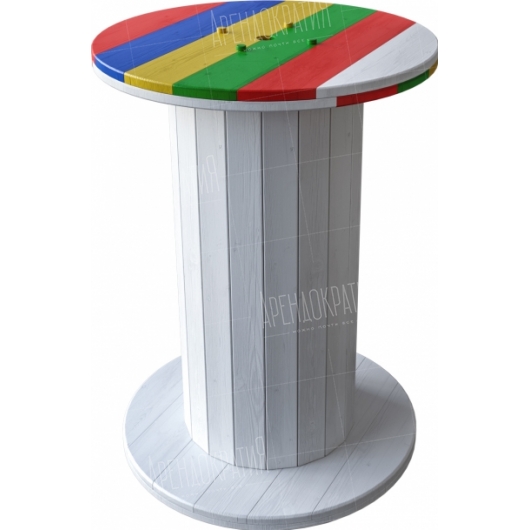 Фуршетный стол-катушка Colored в аренду