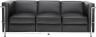 Трехместный диван Chrome Black в аренду