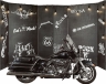 Фотозона с мотоциклом Harley Road King Police в аренду