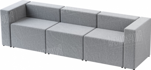 Модульный диван Block Grey 3 в аренду
