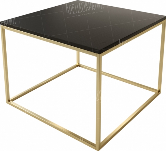 Журнальный стол Cube Gold & Black в аренду