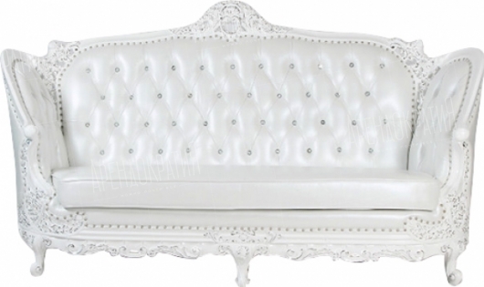 Трехместный диван Royal White в аренду